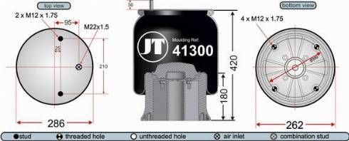 Juratek JAA41302 - Körük, pnevmatik asqı furqanavto.az