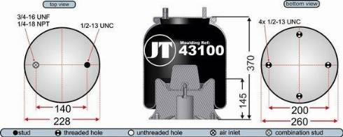 Juratek JAA43101 - Körük, pnevmatik asqı furqanavto.az