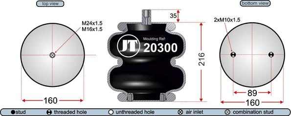 Juratek JAB20307 - Körük, pnevmatik asqı furqanavto.az