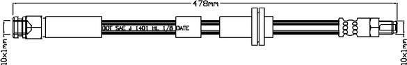 Juratek JBH1044 - Əyləc şlanqı furqanavto.az