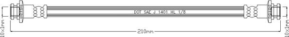 Juratek JBH1045 - Əyləc şlanqı furqanavto.az