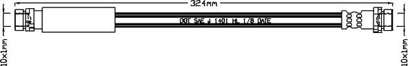 Juratek JBH1086 - Əyləc şlanqı furqanavto.az