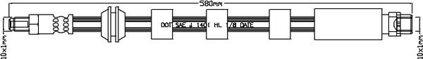 Juratek JBH1169 - Əyləc şlanqı furqanavto.az