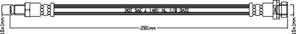 Juratek JBH1162 - Əyləc şlanqı furqanavto.az