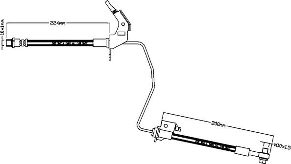 Juratek JBH1117L - Əyləc şlanqı furqanavto.az