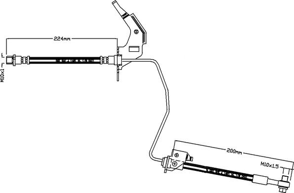 Juratek JBH1117R - Əyləc şlanqı furqanavto.az