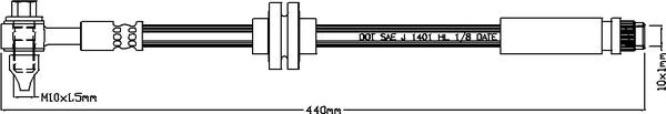 Juratek JBH1339L - Əyləc şlanqı furqanavto.az