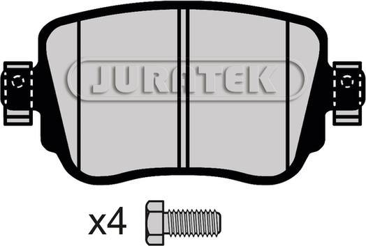 Juratek JCP4485 - Əyləc altlığı dəsti, əyləc diski furqanavto.az