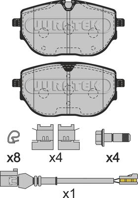 Juratek JCP4059 - Əyləc altlığı dəsti, əyləc diski furqanavto.az