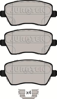 Juratek JCP058 - Əyləc altlığı dəsti, əyləc diski furqanavto.az