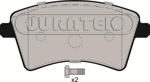 Juratek JCP038 - Əyləc altlığı dəsti, əyləc diski furqanavto.az