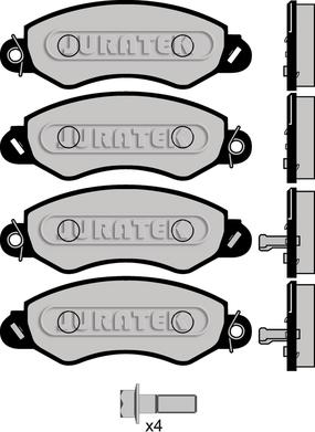 Trucktec Automotive TTC80897 - Əyləc altlığı dəsti, əyləc diski furqanavto.az