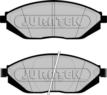 Juratek JCP8046 - Əyləc altlığı dəsti, əyləc diski furqanavto.az