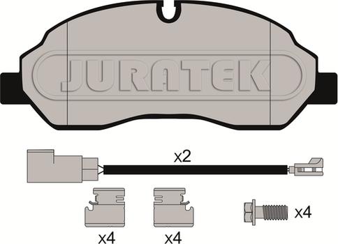 Juratek JCP8061 - Əyləc altlığı dəsti, əyləc diski furqanavto.az