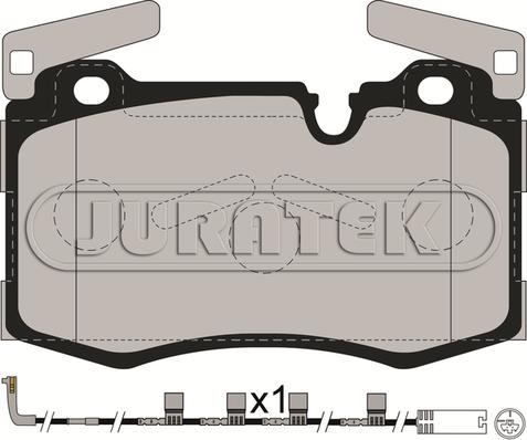 Juratek JCP8232 - Əyləc altlığı dəsti, əyləc diski furqanavto.az