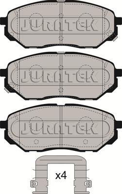 Juratek JCP8277 - Əyləc altlığı dəsti, əyləc diski furqanavto.az