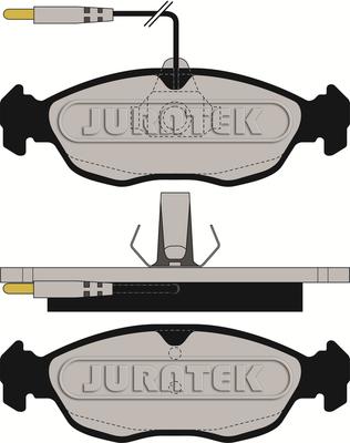 Juratek JCP876 - Əyləc altlığı dəsti, əyləc diski furqanavto.az