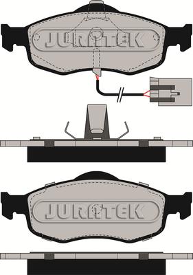 Juratek JCP766 - Əyləc altlığı dəsti, əyləc diski furqanavto.az