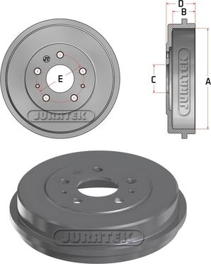 Juratek JDR039 - Əyləc barabanı furqanavto.az