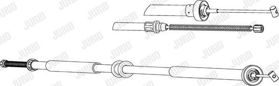 Jurid 434545J - Kabel, dayanacaq əyləci furqanavto.az