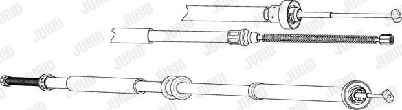 Jurid 434546J - Kabel, dayanacaq əyləci furqanavto.az