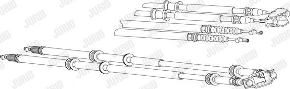 Jurid 433016J - Kabel, dayanacaq əyləci furqanavto.az