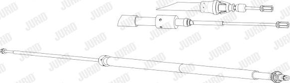 Jurid 432963J - Kabel, dayanacaq əyləci furqanavto.az