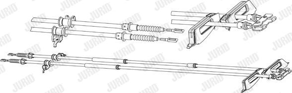 Jurid 432980J - Kabel, dayanacaq əyləci furqanavto.az