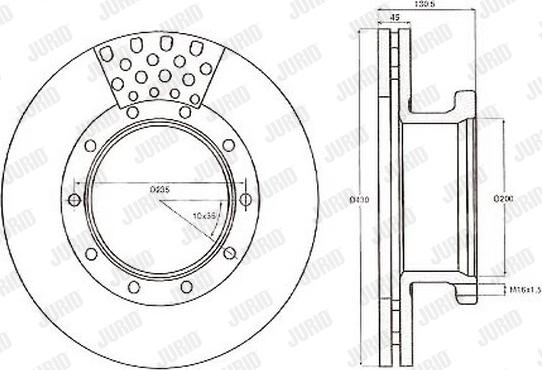 Jurid 567800J - Əyləc Diski furqanavto.az