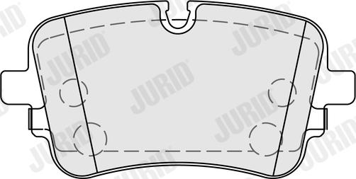 Jurid 574104J - Əyləc altlığı dəsti, əyləc diski furqanavto.az