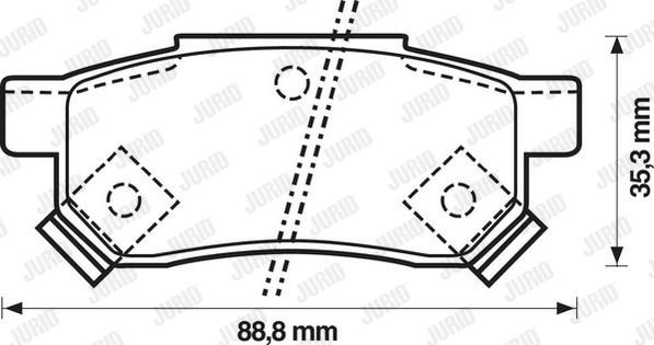 Jurid 571977J - Əyləc altlığı dəsti, əyləc diski furqanavto.az