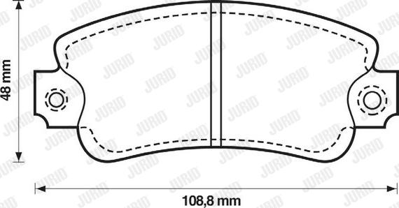 Jurid 571464D - Əyləc altlığı dəsti, əyləc diski furqanavto.az