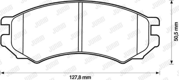 Jurid 571400J - Əyləc altlığı dəsti, əyləc diski furqanavto.az