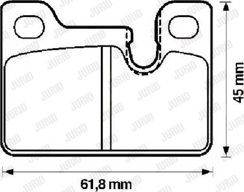 Jurid 571489J - Əyləc altlığı dəsti, əyləc diski furqanavto.az