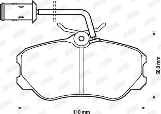 Jurid 571471J - Əyləc altlığı dəsti, əyləc diski furqanavto.az