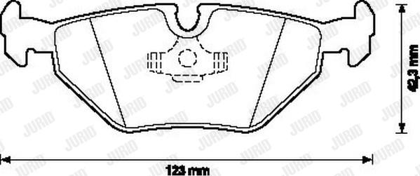 Jurid 571546J - Əyləc altlığı dəsti, əyləc diski furqanavto.az