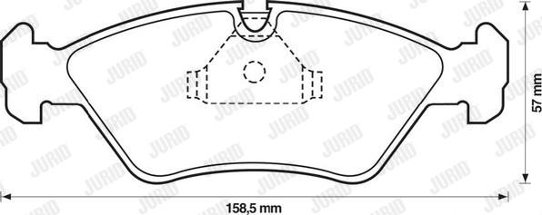 Jurid 571542J - Əyləc altlığı dəsti, əyləc diski furqanavto.az