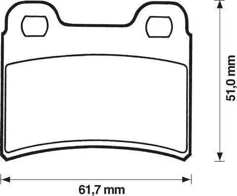 BOSCH 986469810 - Əyləc altlığı dəsti, əyləc diski furqanavto.az