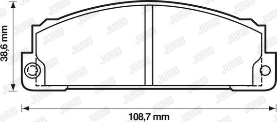 Jurid 571362J - Əyləc altlığı dəsti, əyləc diski furqanavto.az