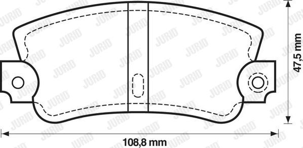 Jurid 571301J - Əyləc altlığı dəsti, əyləc diski furqanavto.az