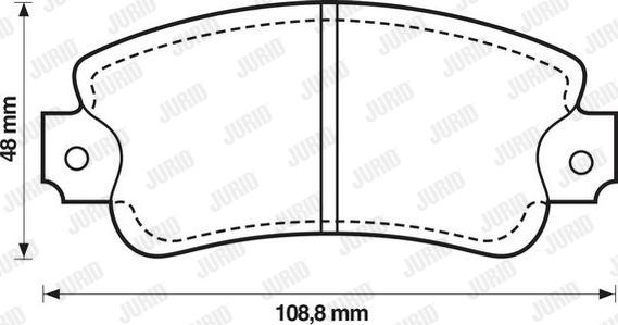 Jurid 571307J - Əyləc altlığı dəsti, əyləc diski furqanavto.az