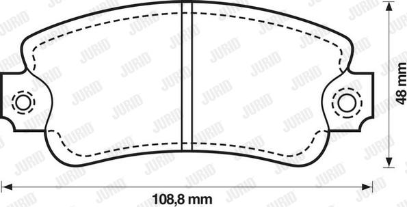 Jurid 571297D - Əyləc altlığı dəsti, əyləc diski www.furqanavto.az