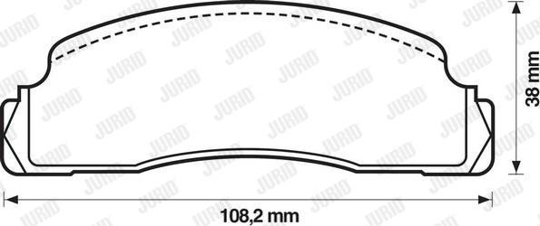 Jurid 571244J - Əyləc altlığı dəsti, əyləc diski furqanavto.az