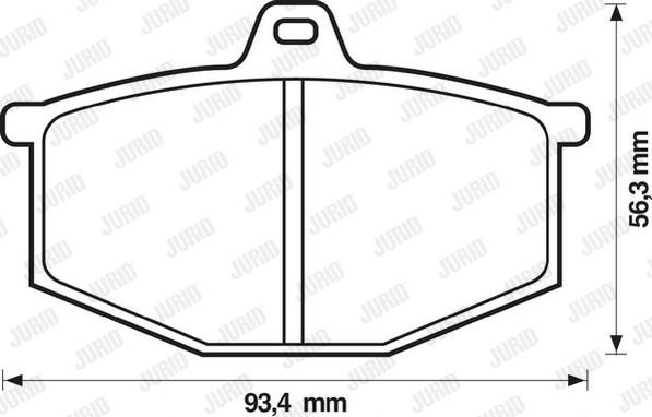 Jurid 571251D - Əyləc altlığı dəsti, əyləc diski furqanavto.az