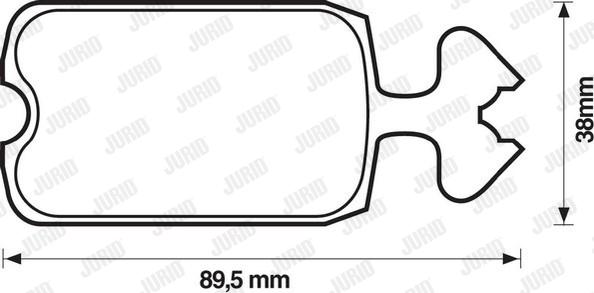 Jurid 571210D - Əyləc altlığı dəsti, əyləc diski furqanavto.az