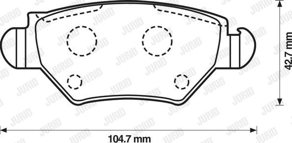 Jurid 573010J - Əyləc altlığı dəsti, əyləc diski furqanavto.az