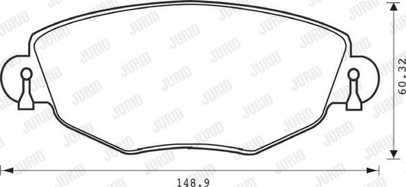 Jurid 573013J - Əyləc altlığı dəsti, əyləc diski furqanavto.az