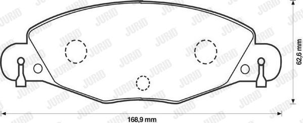 Jurid 573029J - Əyləc altlığı dəsti, əyləc diski furqanavto.az