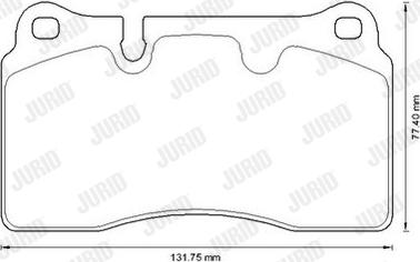 Jurid 573296J - Əyləc altlığı dəsti, əyləc diski furqanavto.az