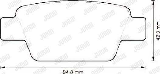 Jurid 573212J - Əyləc altlığı dəsti, əyləc diski furqanavto.az